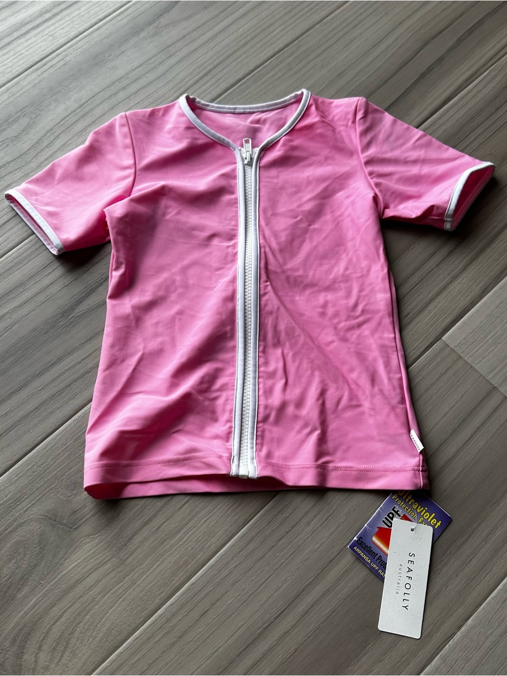 Seafolly Zip Rash guard Top